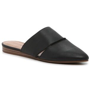 Black Lucky Brand Slip-On Leather Mules
